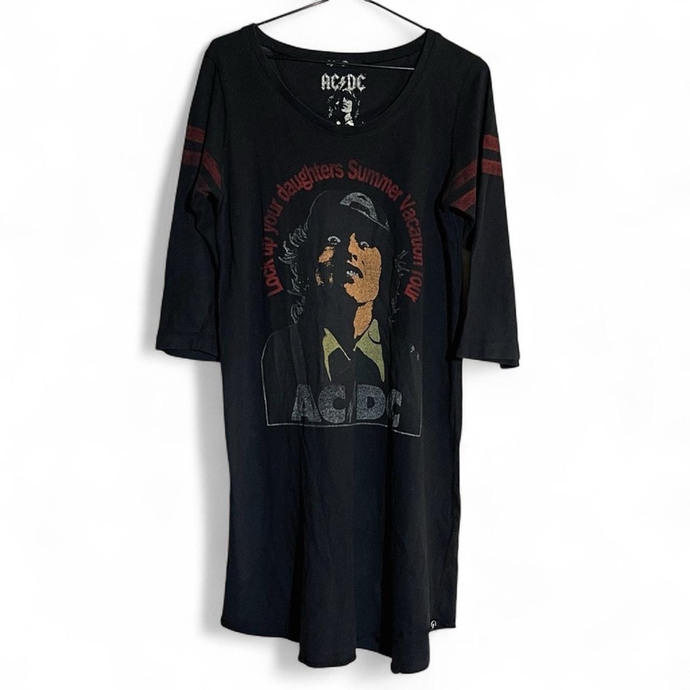 Vintage Hysteric Glamour AC/DC Graphic T-shirt Tunic